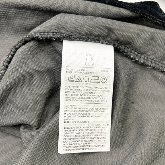 Old Navy Velvet Top Womens XXL Bishop Sleeve Soft‎ Goth Noir Witchy Going Out - Picture 10 of 13